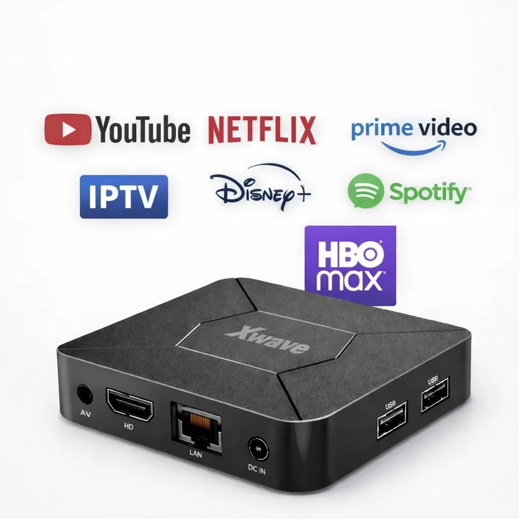 Smart TV Box Xwave Android 10 – YouTube, Netflix, IPTV, WiFi, LAN, 4K, Android 10, 2GB RAM / 16GB ROM