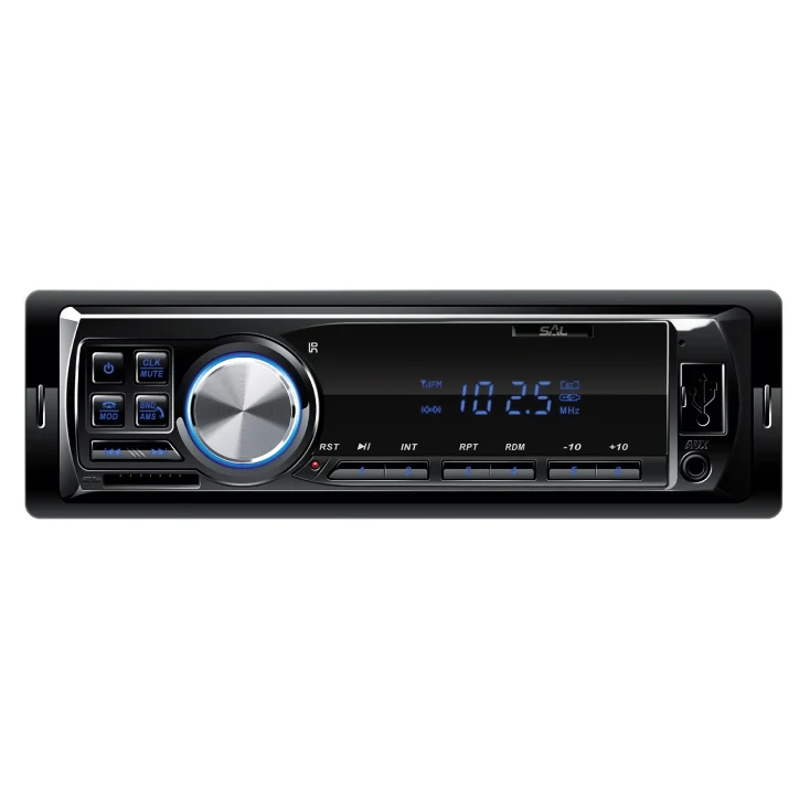 Slika 3 - Auto radio SAL VBT1100/BL sa Bluetooth, 1xUSB/1xSD ulazom, AUX, FM radio i daljinskim – Plavo osvetljenje, 4 x 45W