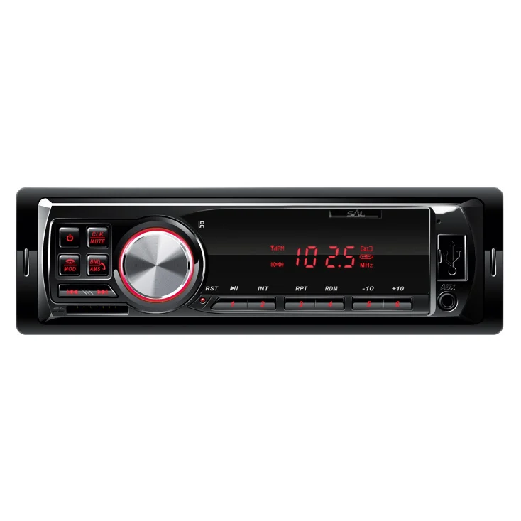 Slika 2 - Auto radio SAL VBT1100/RD sa Bluetooth, 1xUSB/1xSD, AUX, FM, crvenim osvetljenjem i daljinskim upravljačem – 4 x 45W