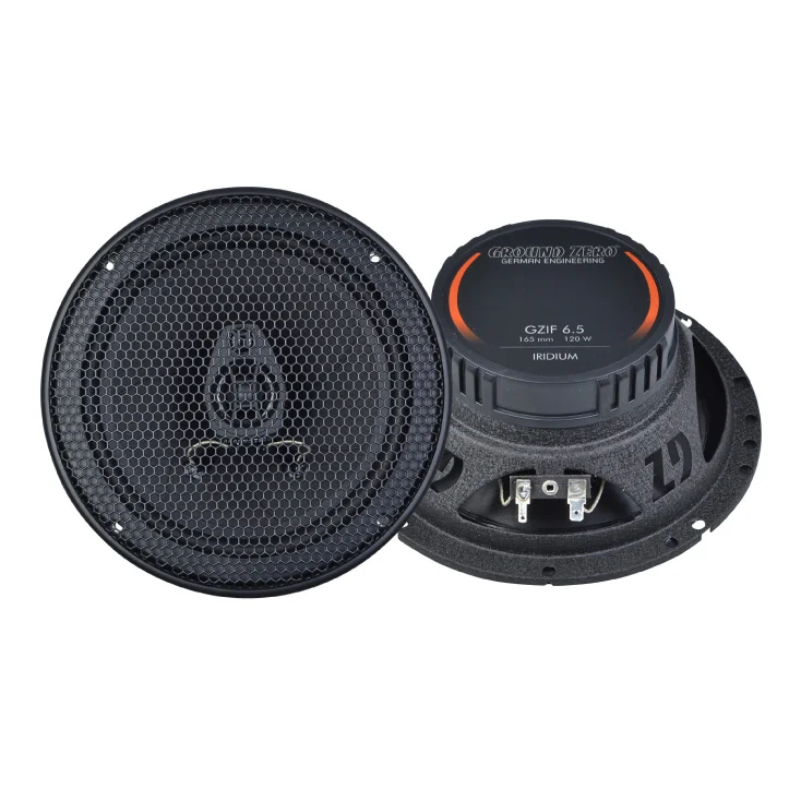 Slika 3 - Ground Zero Iridium 165mm auto zvučnici – 80W RMS / 120W max, 2-sistemski, visok kvalitet zvuka, 4 Ohm, gumeno vešanje