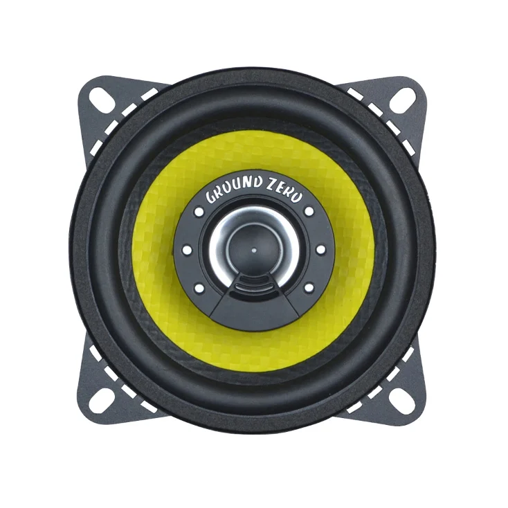 Slika 2 - Auto zvučnici Ground Zero Titanium 100mm (10 cm) – 70W RMS / 100W max, dvosistemski, 3 Ohm, čelično kućište, čist i snažan zvuk