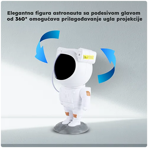 Slika 4 - Astronaut projektor zvezdanog neba i nebule – LED RGB lampica za decu i odrasle