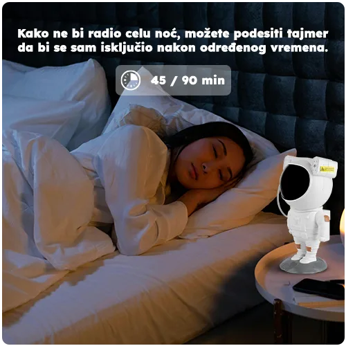 Slika 5 - Astronaut projektor zvezdanog neba i nebule – LED RGB lampica za decu i odrasle