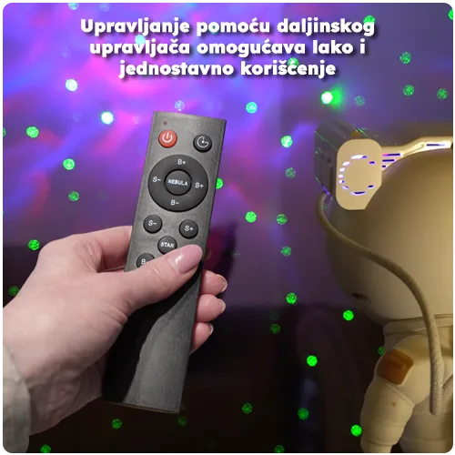 Slika 6 - Astronaut projektor zvezdanog neba i nebule – LED RGB lampica za decu i odrasle