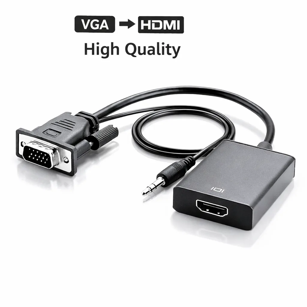 Prelaz VGA na HDMI adapter sa USB napajanjem | Povežite VGA uređaje sa HDMI ekranom do 1080p / 60Hz