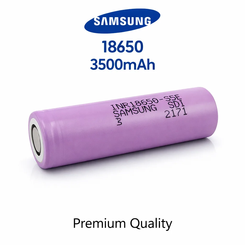 Samsung 18650 Li-Ion Baterija 3500mAh 3.6V / 3.7V – 8A High Drain | E-Bike, Za lov,  Power Bank, LED Lampa, Medicinski Uređaji, Trotineti, Elektricni bicik